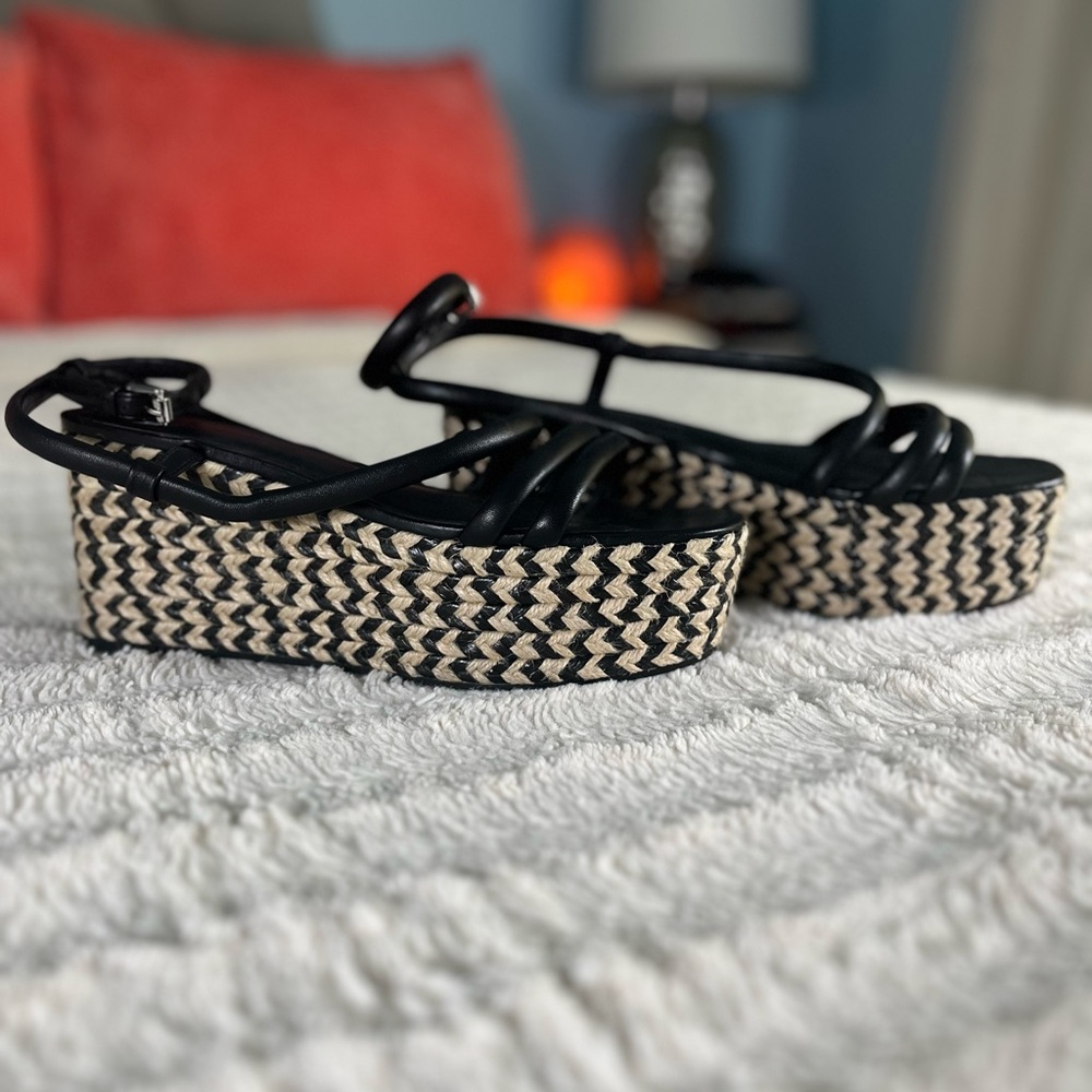 Rebecca Minkoff Josefia Espadrille Wedge Platform Sandals NEW